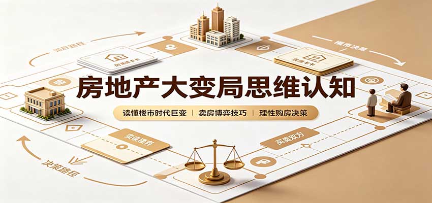 房地产大变局思维认知：读懂楼市时代巨变，卖房博弈技巧，理性购房决策-轻资本网