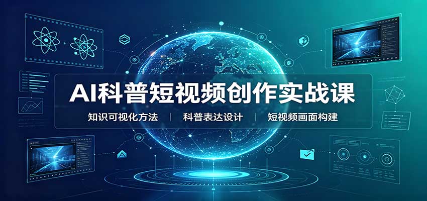 AI科普短视频创作实战课：配套要点文档，文案与视频提示词模板教学-轻资本网