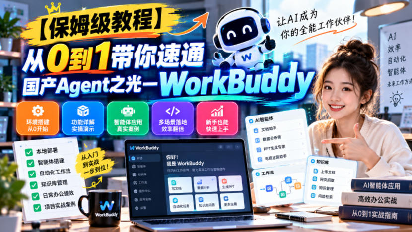 【保姆级教程】从0到1带你速通国产Agent之光—WorkBuddy【文档】