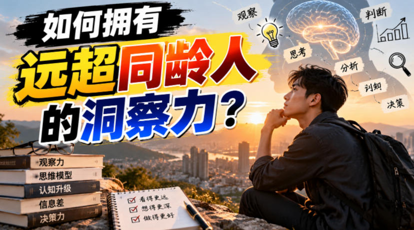 付费文章：如何拥有远超同龄人的洞察力？-轻资本网