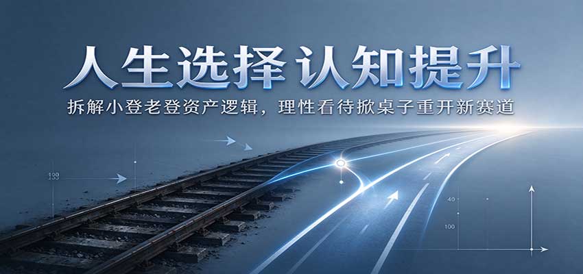 人生选择认知提升:拆解小登老登资产逻辑,理性看待掀桌子重开新赛道-轻资本网