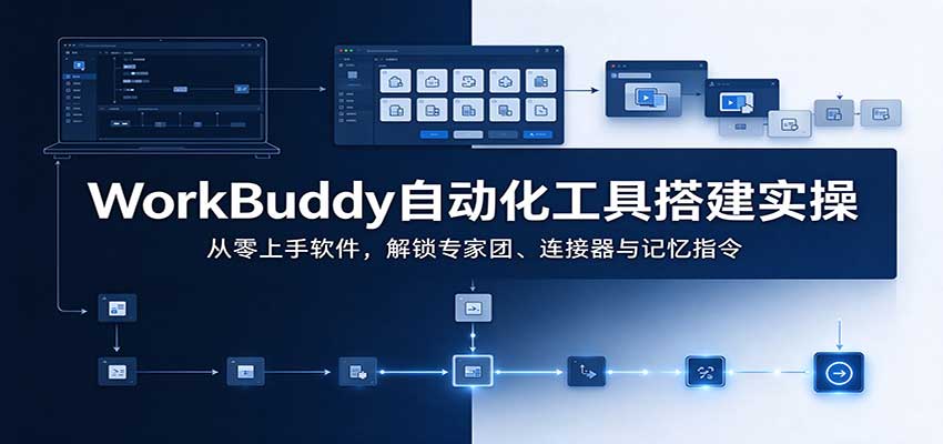 WorkBuddy自动化工具搭建实操：从零上手软件，解锁专家团、连接器与记忆指令-轻资本网