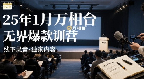 25年1月万相台无界爆款特训营线下录音-轻资本网