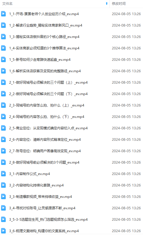 图片[1]-实体店老板获客特训营：认知、定位、文案、矩阵、直播、AI等(72节-轻资本网