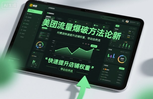 美团流量爆破方法论，付费流快速提升店铺权重，带动自然流-轻资本网