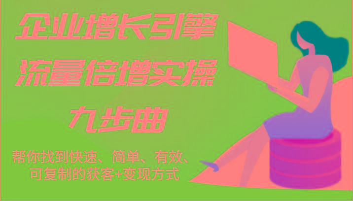 企业增长引擎流量倍增实操九步曲，帮你找到快速、简单、有效、可复制的获客+变现方式-轻资本网