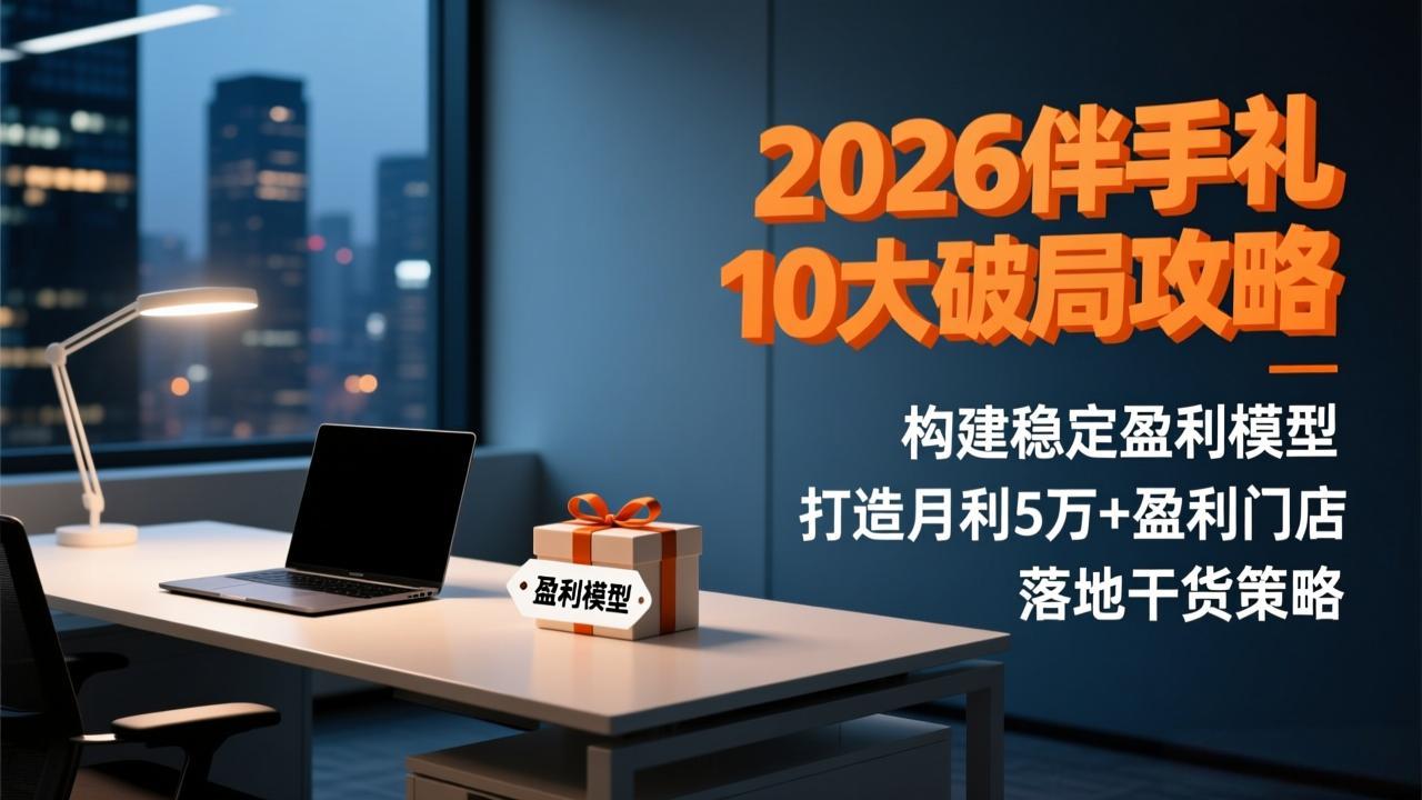 2026伴手礼10大破局攻略：构建稳定盈利模型，打造月利5万+盈利门店，落地干货策略-轻资本网