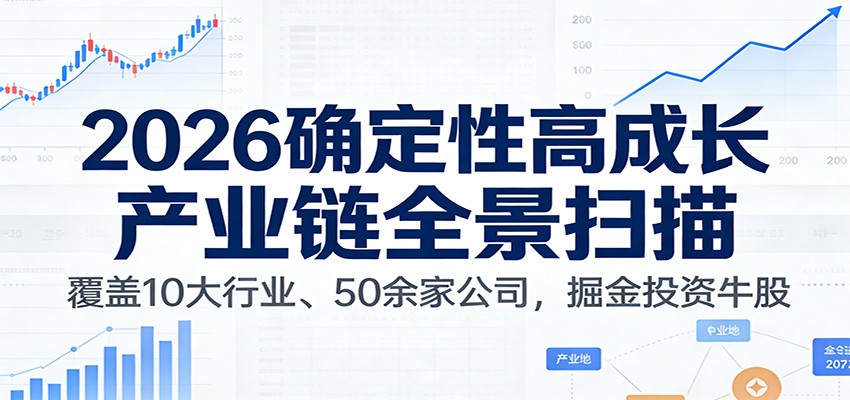 付费文章：2026确定性高成长产业链全景扫描：覆盖10大行业、50余家公司，掘金投资牛股-轻资本网