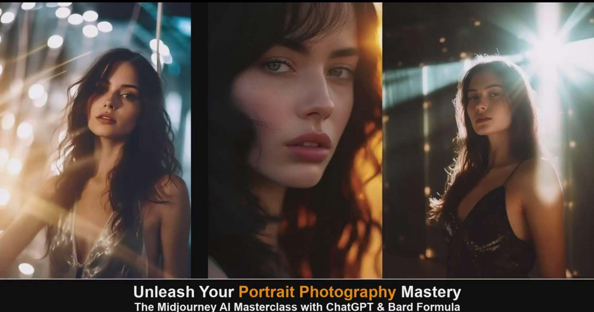 图片[6]-(9312期)Midjourney v5 ChatGPT 和 Bard AI人工智能人像摄影大师班-15节-中英字幕-轻资本网