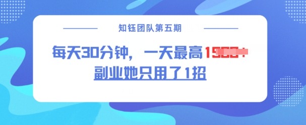 副业她只用了1招，每天30分钟，无脑二创，一天最高1.5k-轻资本网