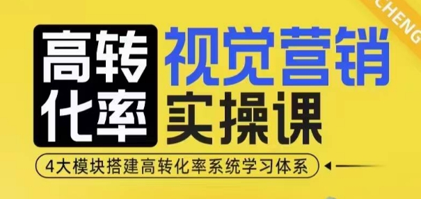 高转化率·视觉营销实操课，4大模块搭建高转化率系统学习体系-轻资本网