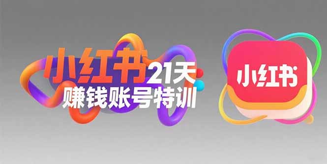 小红书21天赚钱账号特训：黄金定位技巧，高转粉文案创作，科学引流策略-轻资本网