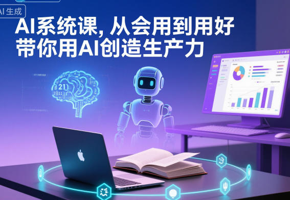AI系统课，从会用到用好，带你用AI创造生产力-轻资本网