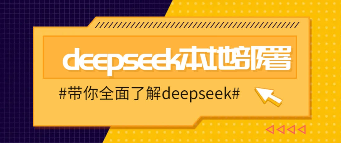 DeepSeek本地部署详细教程，轻松将deepseek部署到你的电脑上-轻资本网