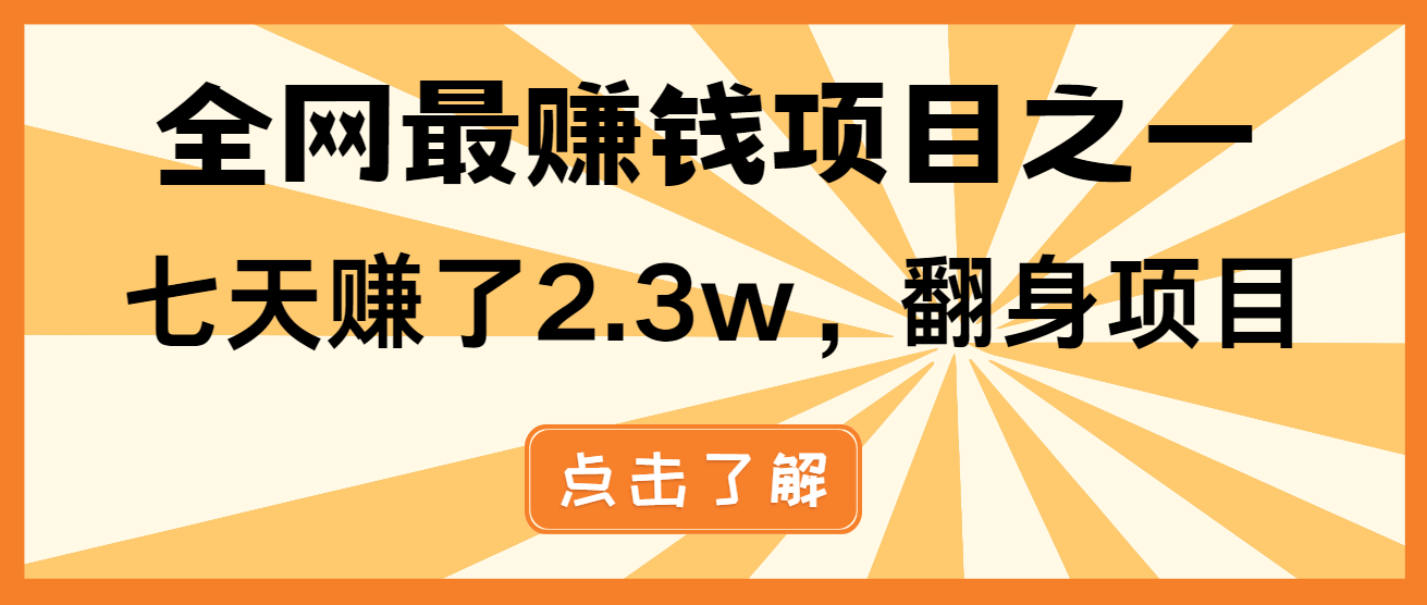 小白必学项目，纯手机简单操作收益非常高!年前翻身！-轻资本网