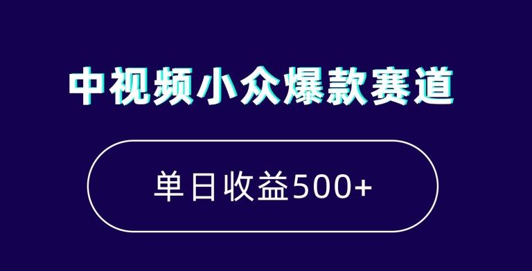 中视频小众爆款赛道，7天涨粉5万+，小白也能无脑操作，轻松月入上万【揭秘】-轻资本网