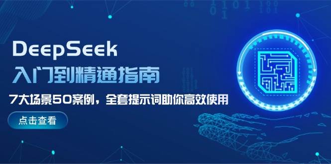 DeepSeek入门到精通指南，7大场景50案例，全套提示词助你高效使用-轻资本网