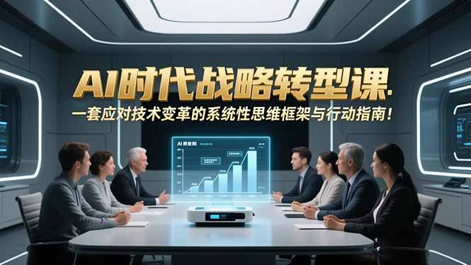 AI时代战略转型课：一套应对技术变革的系统性思维框架与行动指南！-轻资本网