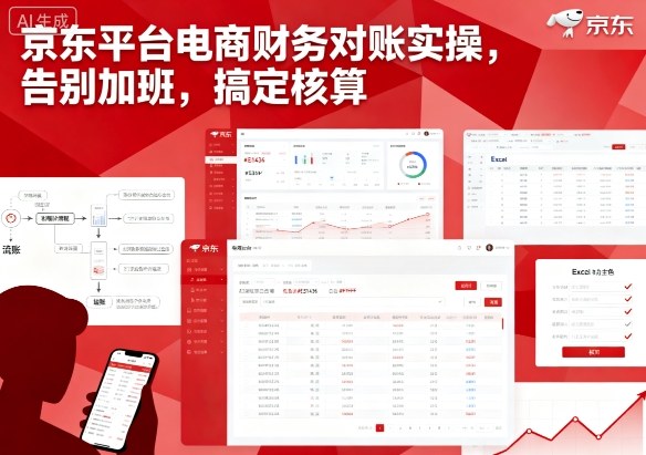 京东平台电商财务对账实操，告别加班，搞定核算-轻资本网