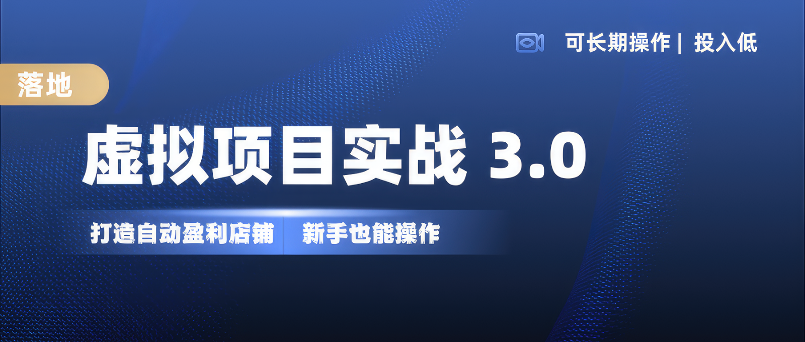 虚拟项目实操落地 3.0,新手轻松上手，单品月入1W+-轻资本网