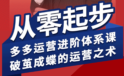 海神·拼多多运营进阶系统课(更新9月)-轻资本网