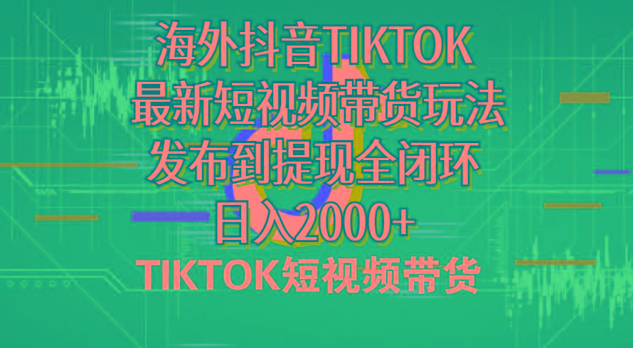 海外短视频带货，最新短视频带货玩法发布到提现全闭环，日入2000+-轻资本网