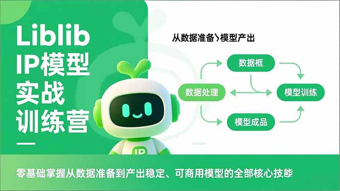 Liblib IP模型实战训练营，零基础掌握从数据准备到产出稳定、可商用模型的全部核心技能-轻资本网