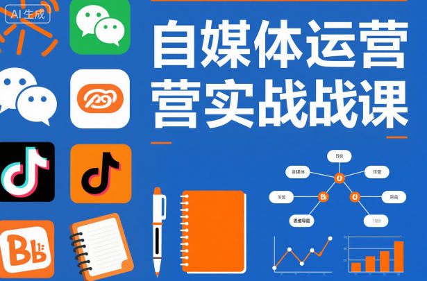 自媒体运营实战课，掌握一套系统的自媒体运营底层方法论，成为优秀的内容创作者-轻资本网
