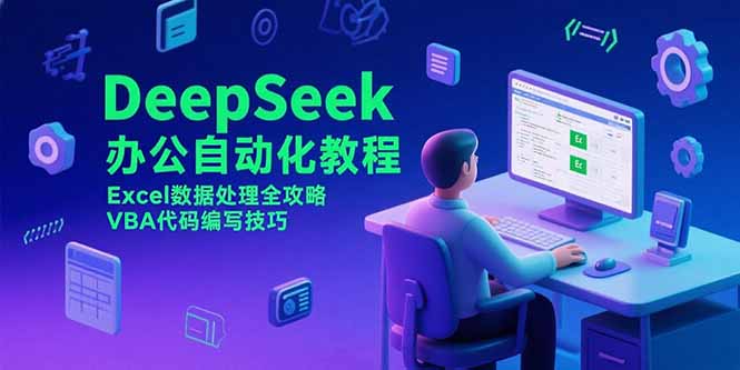 DeepSeek办公自动化教程，Excel数据处理全攻略，VBA代码编写技巧-轻资本网