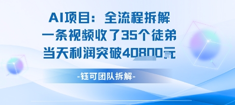 AI收徒变现闭环：一条视频收35人，日入1k+(附完整SOP)-轻资本网