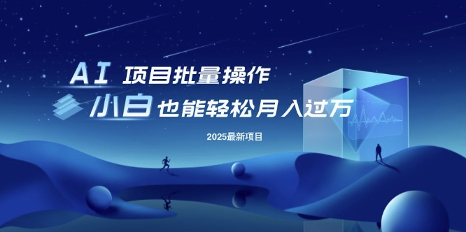 25年最新项目批量操作，小白也能轻松月入过W，可无限放大【揭秘】-轻资本网