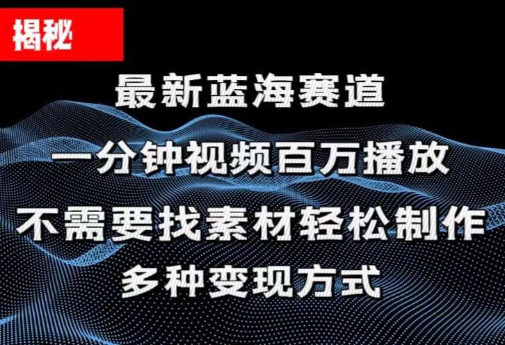 揭秘！一分钟教你做百万播放量视频，条条爆款，各大平台自然流，轻松月…-轻资本网