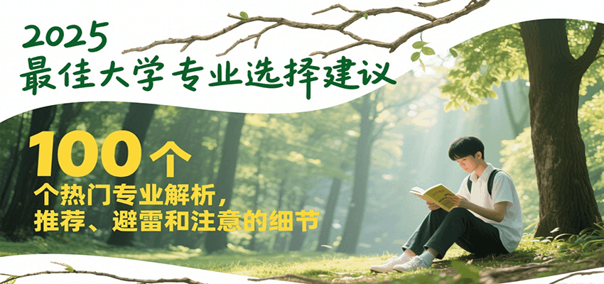 2025最佳大学专业选择建议，100个热门专业解析，推荐、避雷和注意的细节-轻资本网