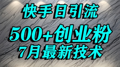 创业粉怎么打？快手精准引流创业粉，宝妈群体日进500+精准流量-轻资本网