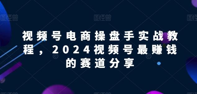 视频号电商实战教程，2024视频号最赚钱的赛道分享-轻资本网