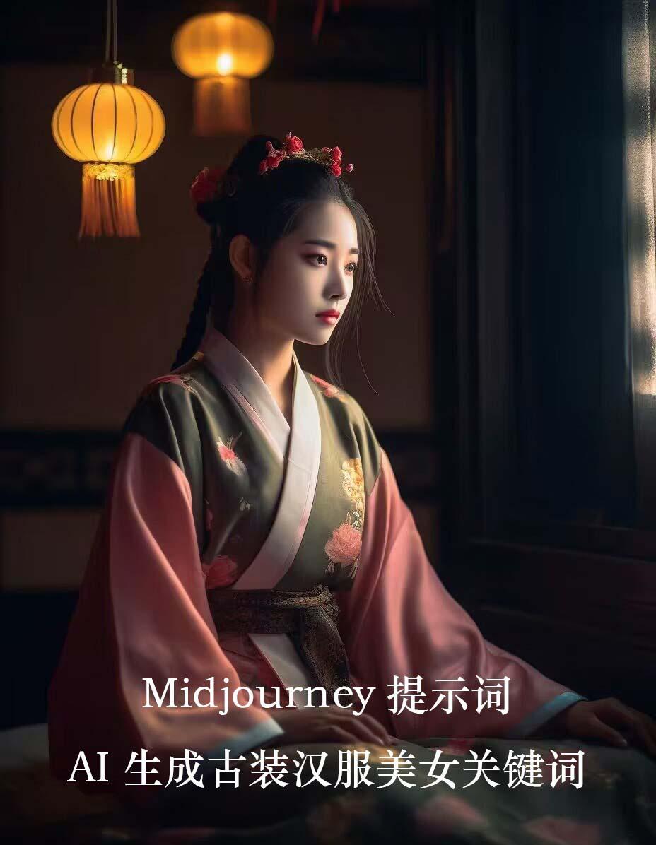 Midjourney关键词-AI生成中国风古装汉服美女人像提示关键词-轻资本网