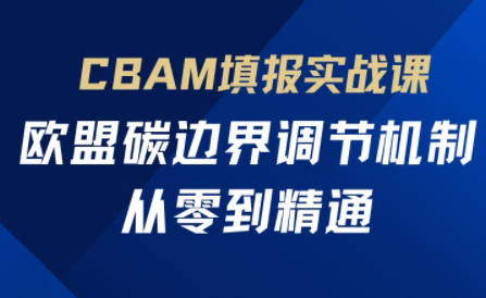欧盟CBAM填报实战从零到精通-轻资本网