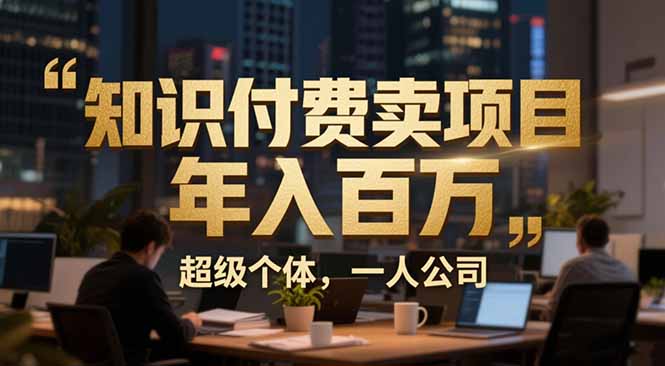 从0到年入百万：超级个体实战心得公开，个人IP×精准引流×成交系统全拆解-轻资本网