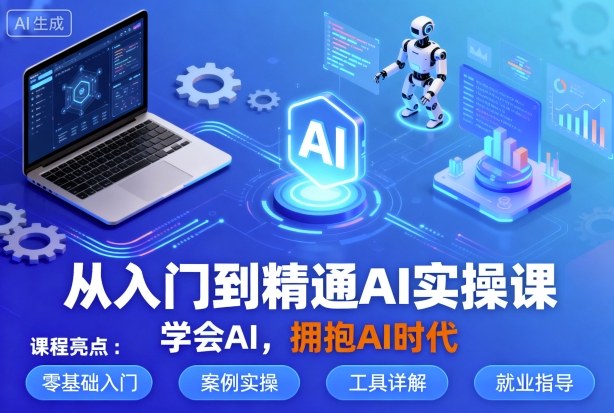 从入门到精通AI实操课，学会AI，拥抱AI时代-轻资本网