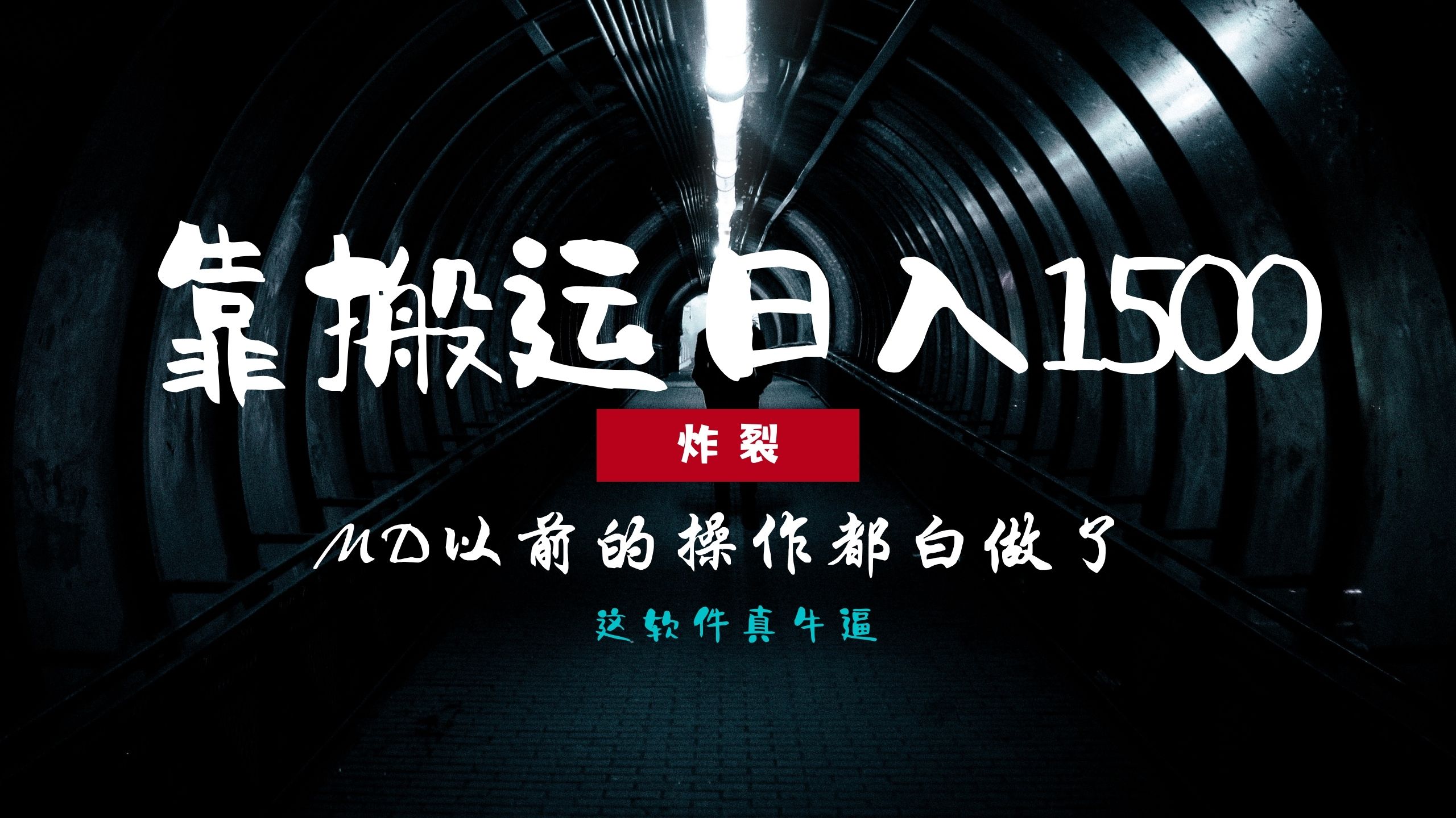 炸裂！0基础搬运也能批量日赚1500+，以前的操作都白做了！-轻资本网