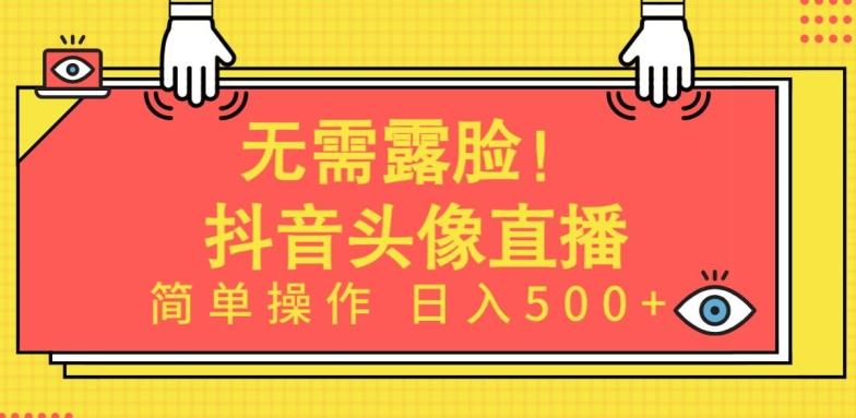 无需露脸，Ai头像直播项目，简单操作日入500+【揭秘】-轻资本网