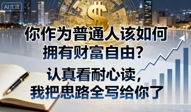 付费文章：你作为普通人该如何拥有财富自由？认真看耐心读，我把思路全写给你了-轻资本网