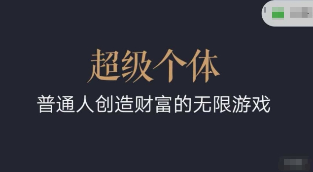 超级个体2024-2025翻盘指南，普通人创造财富的无限游戏-轻资本网