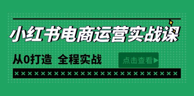 (9946期)最新小红书·电商运营实战课，从0打造  全程实战(65节视频课)-轻资本网