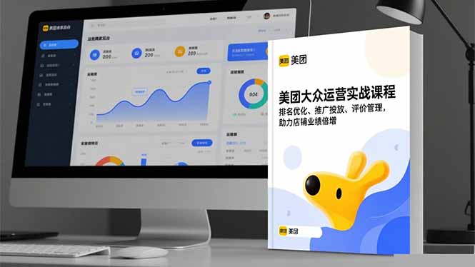 美团大众运营实战课程，排名优化、推广投放、评价管理，助力店铺业绩倍增-轻资本网