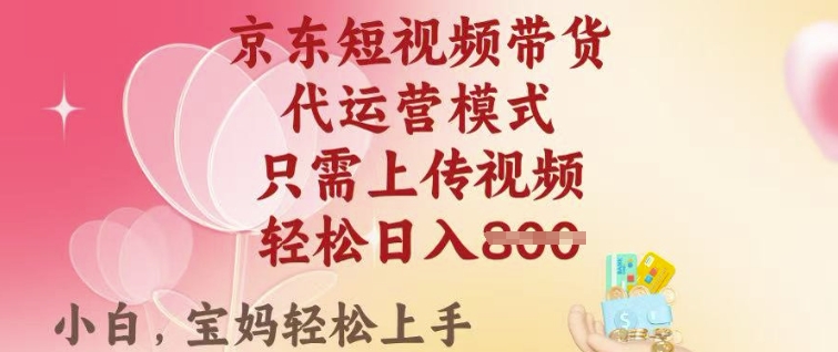 京东短视频带货，2025翻身项目，只需上传视频，单月稳定变现8k+【揭秘】-轻资本网
