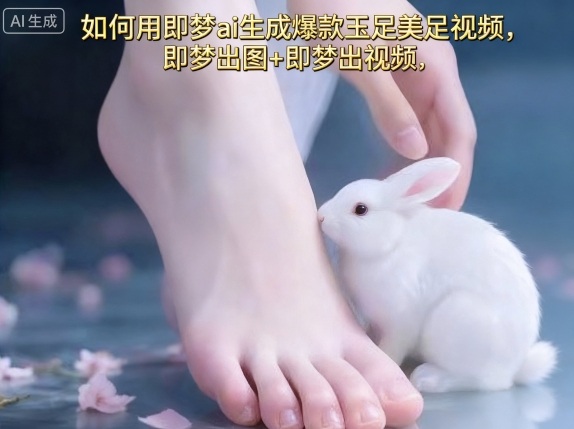 如何用即梦ai生成爆款玉足美足视频，即梦出图+即梦出视频，快速涨粉-轻资本网