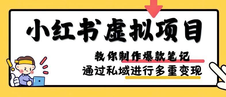 小红书虚拟项目实战，爆款笔记制作，矩阵放大玩法分享-轻资本网