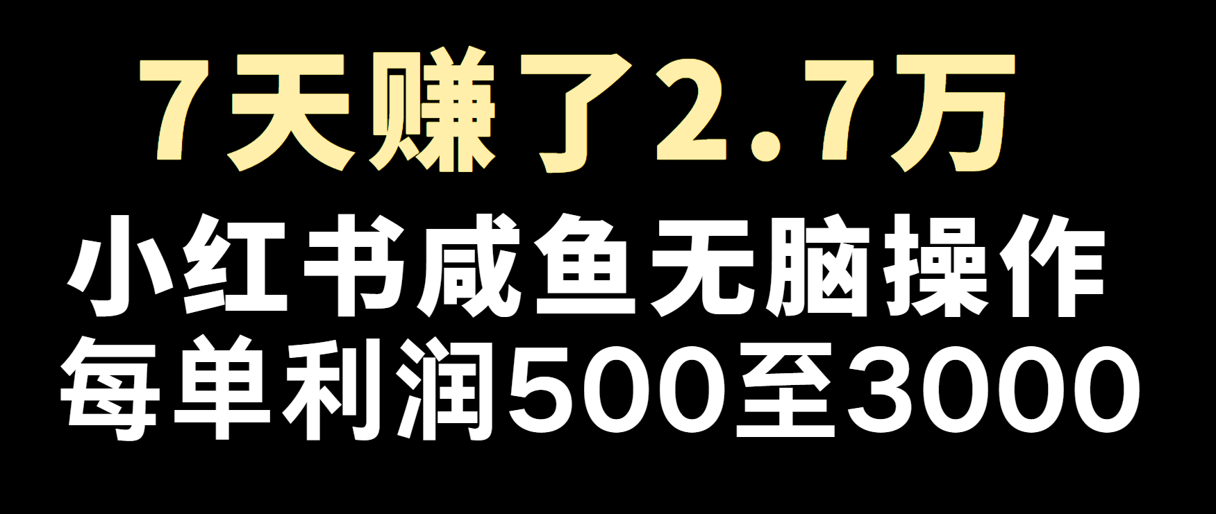 冷门暴利，超级简单的项目0成本玩法，每单在500至4000的利润-轻资本网
