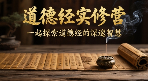 道德经实修营，一起探索道德经的深邃智慧-轻资本网